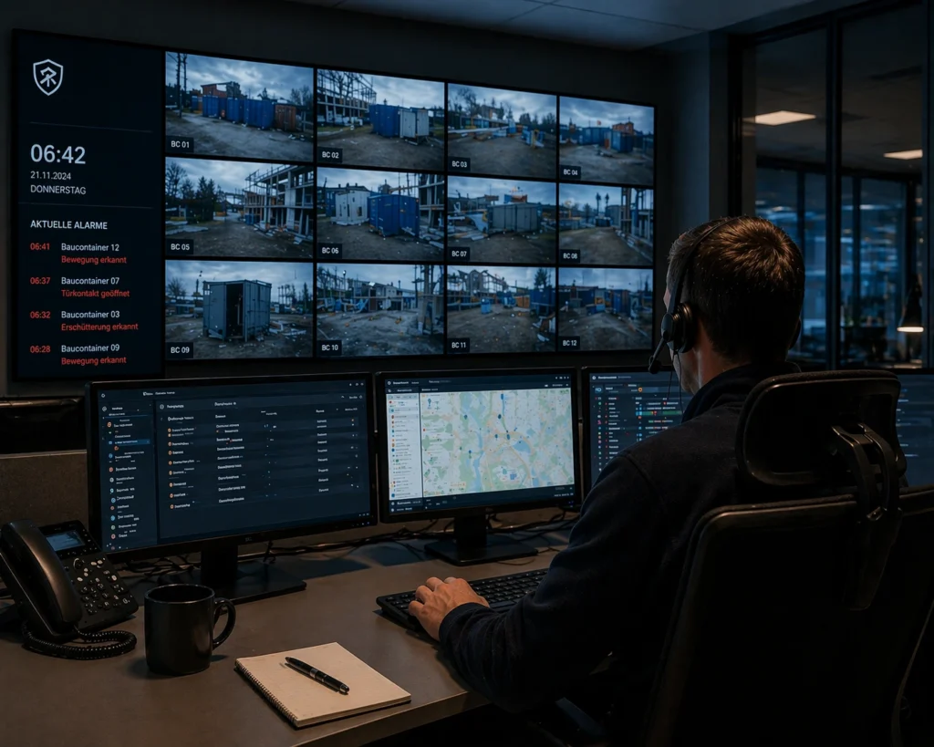 Anbindung zur Leitstelle für Ihre Baustellen Videoüberwachung